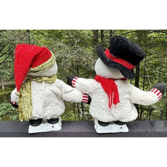 2 FIB Burton and Burton Snowmen 20” Tall - Couldn’t Get Them To Work. For Parts. - Picture 4 of 12